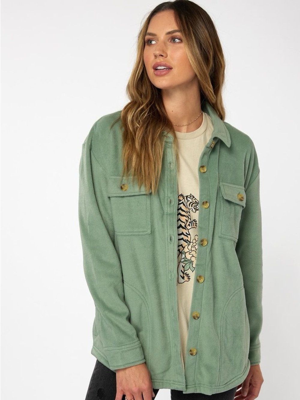 O'Neill Collins Solid Superfleece Shirt Jacket